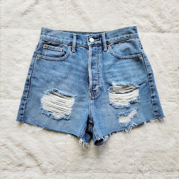 Pacsun Ultra High Rise Distressed Vintage Shorts - Picture 1 of 4